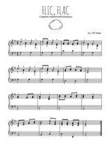Téléchargez l'arrangement pour piano de la partition de Traditionnel-Flic-flac en PDF